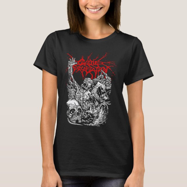 Cattle Decapitation Design T Shirt (Framsida)