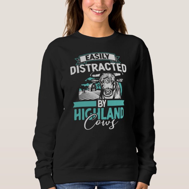 Cattle Farmer Highland Cow T Shirt (Framsida)