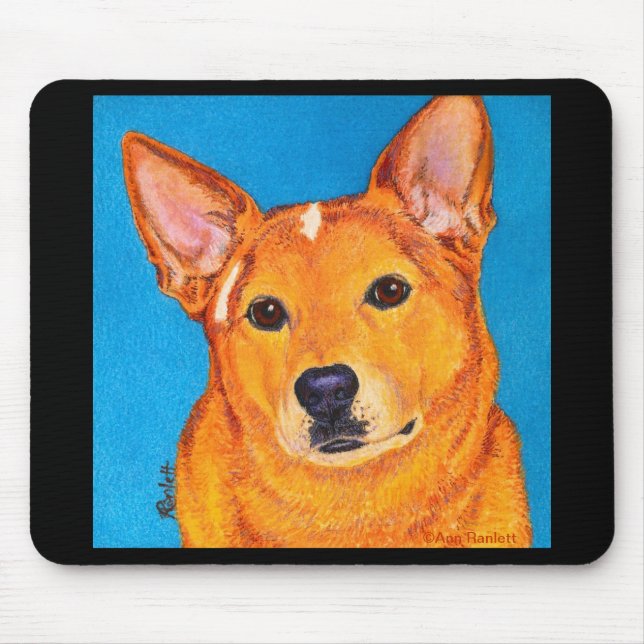 Cattle Hund Mousepad - Red Musmatta (Framsidan)