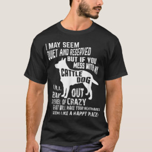 Cattle Hund tröja Crazy Funny Blue Heeler tshirt