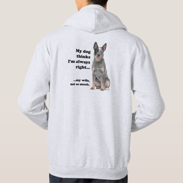 Cattle Hund v Wife Hoodie (Baksida)