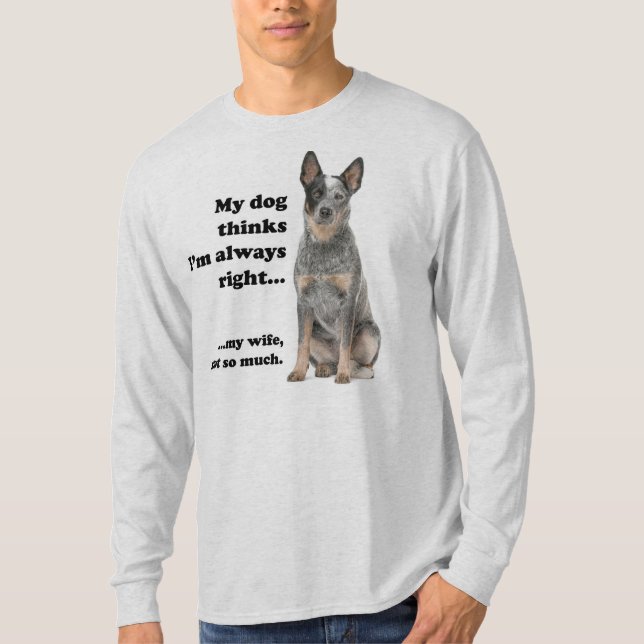 Cattle Hund v Wife T-Shirt (Framsida)