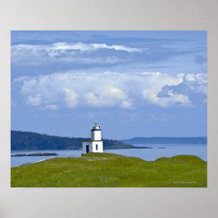 Cattle Point fyr på San Juan Island, WA Poster