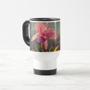 Cattleya Orchid och tre Hummingbird Heade Resemugg
