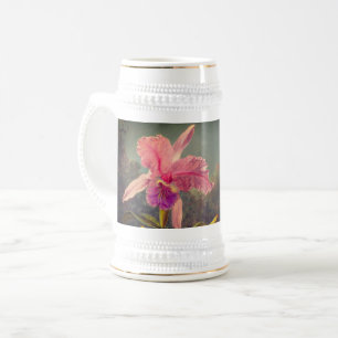 Cattleya Orchid och tre Hummingbird Heade Sejdel