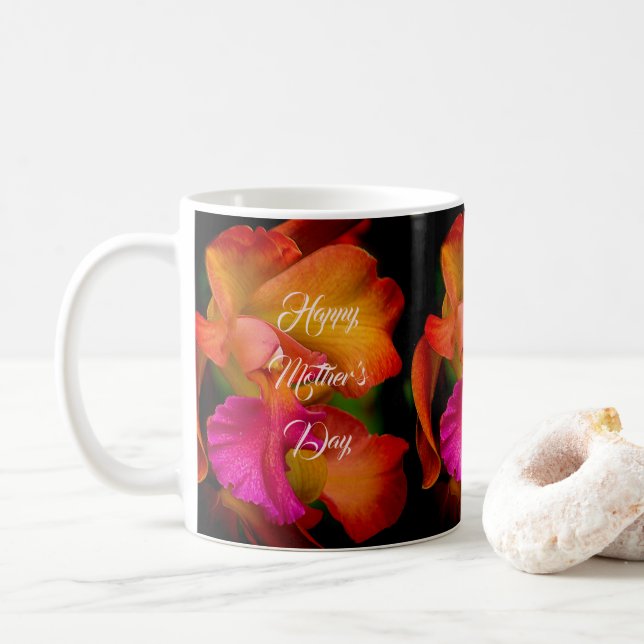 Cattleya Orchid Porträtt Kaffemugg (Med munk)
