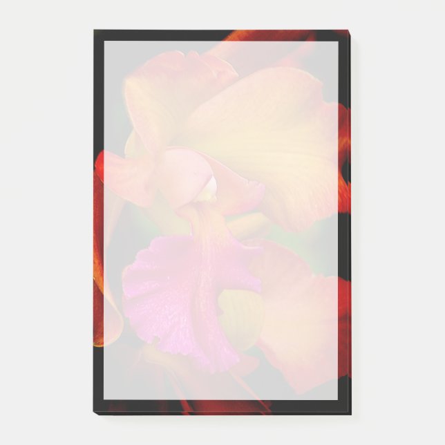 Cattleya Orchid Porträtt Post-it Block (Framsida)