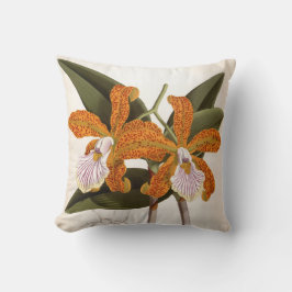 Cattleya Velutina Vintage Lindenia Orchid Kudde