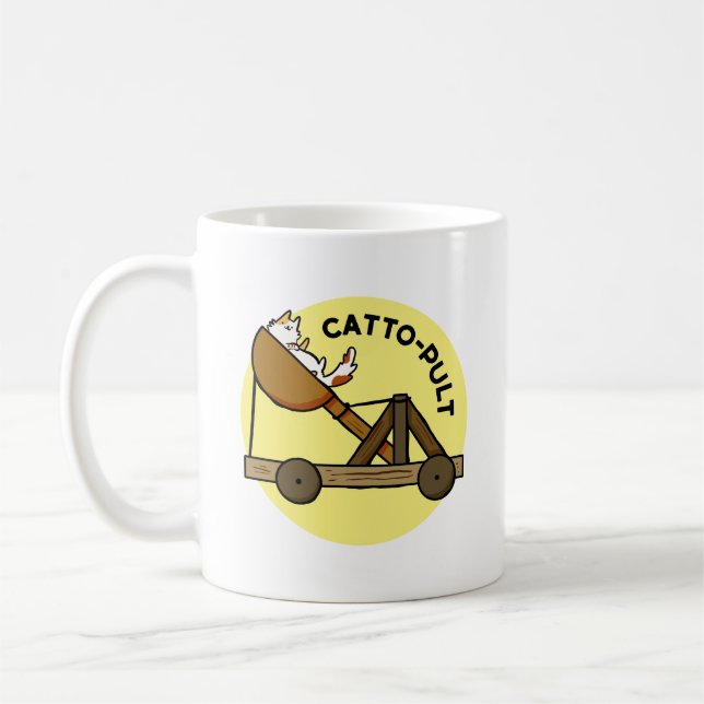 Catto-pult Cat Pun Mugg (Vänster)
