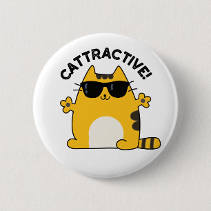 Cattrany Funny Attractive Cat Pun Knapp