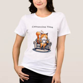 Cattuccino Tid Rollig Katt T-shirt