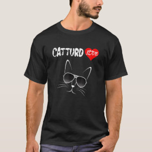 Catturd Kärlek-flony katt Ansikte med solglasögon T Shirt