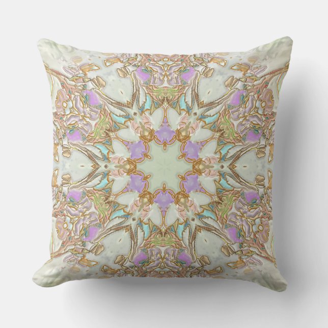 Catulpa Quilted Art Mandala Pillow Kudde (Framsida)