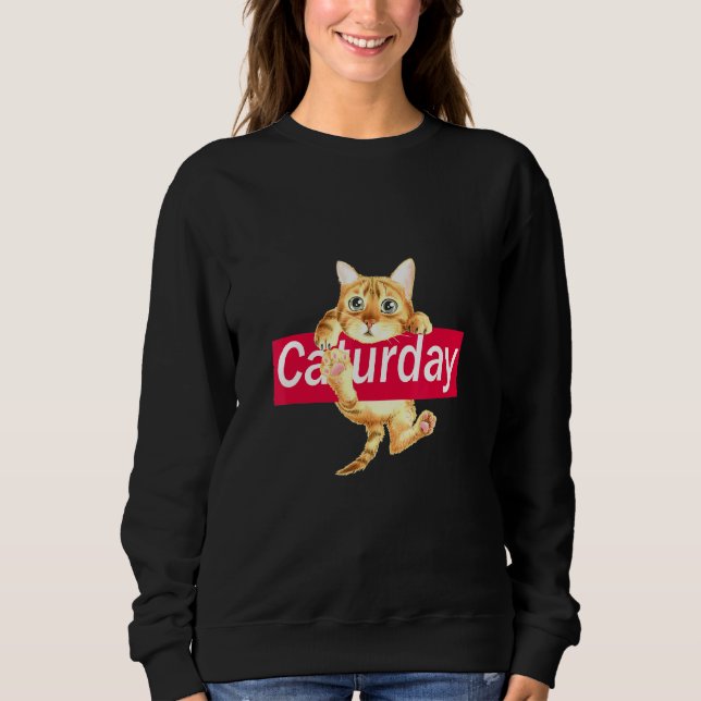 Caturdagscute för kattunge i Kattunge T Shirt (Framsida)