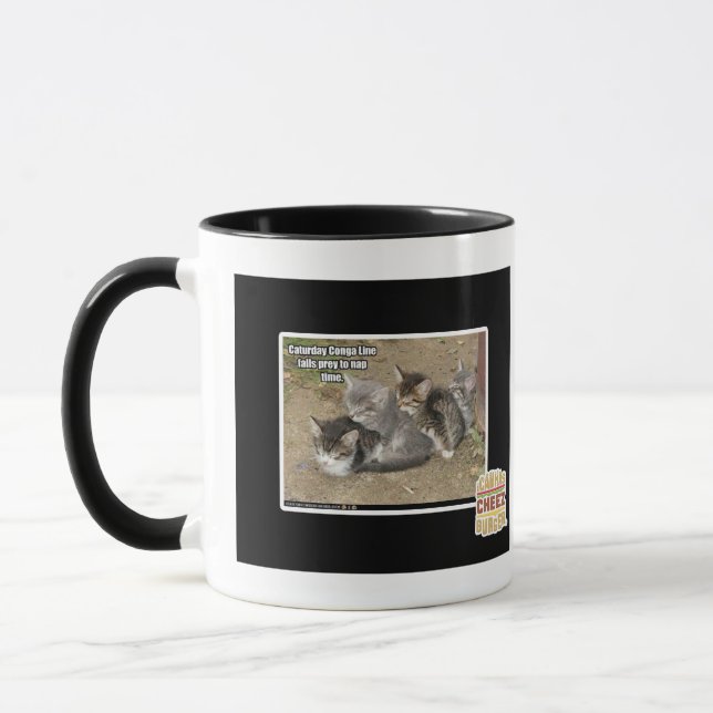 Caturday Conga Line Mugg (Vänster)