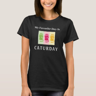 Caturday Cute Funny Cat Lover T Shirt
