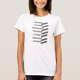 Caturday dagligt roligt t-shirt