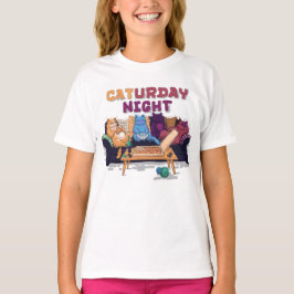 Caturday Nght T Shirt