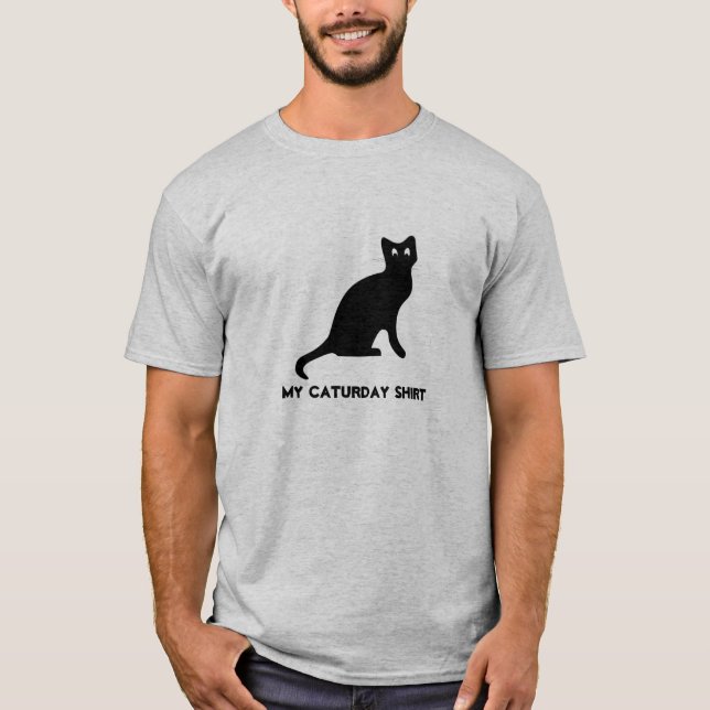 Caturday Tee Shirt (Framsida)
