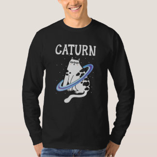 Caturn Cat Owner Outerspace Planets Astronomer Ast T Shirt