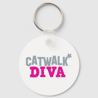 CATWALK DIVA med söt liten stjärna Nyckelring