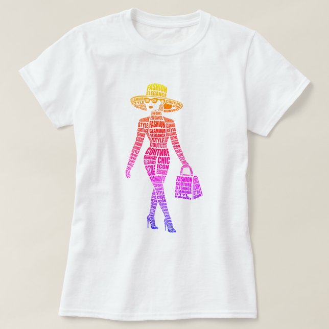 Catwalk Mode T-shirt för Kvinnor (Design framsida)