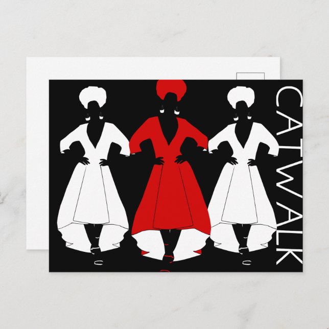 Catwalk Vykort (Fram/baksida)