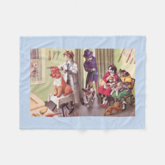 CATWALKS: Bulldogg på barberarna - ullfilt Fleecefilt