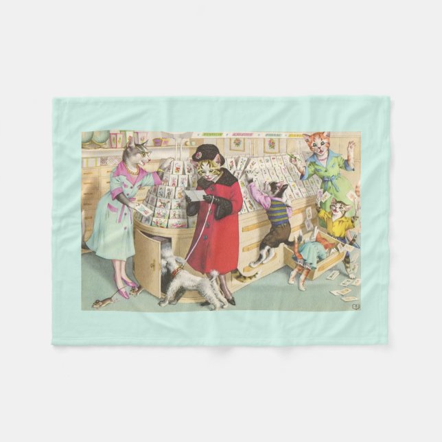 CATWALKS: Kortköpandekaos - ullfilt Fleecefilt (Framsidan (Horisontell))