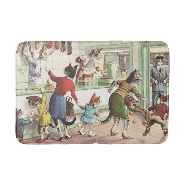 CATWALKS: Slaktare shoppar inbrottet - badmatta Badrumsmatta (Framsidan)