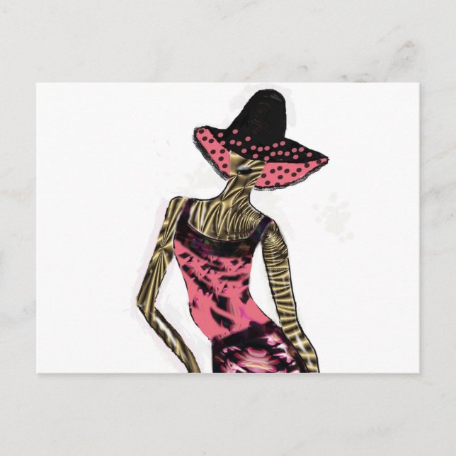 ’Catwalmodell’* Vykort (Framsida)