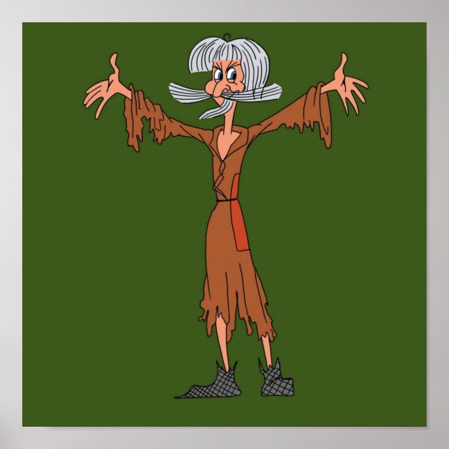 Catweazle-Tecknad Poster (Framsidan)