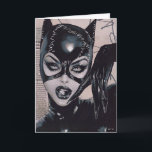 Catwoman #50 Sozomaika Cover Illustration Kort<br><div class="desc">Check out this awesome Catwoman illustration by Sozomaika,  featuring Catwoman holding a diamond in her mouth. Perfect for any Catwoman fan,  grab this on a wall art print,  sketch notebook,  and many more customizable Zazzle products perfect for gifting or treating yourself!</div>
