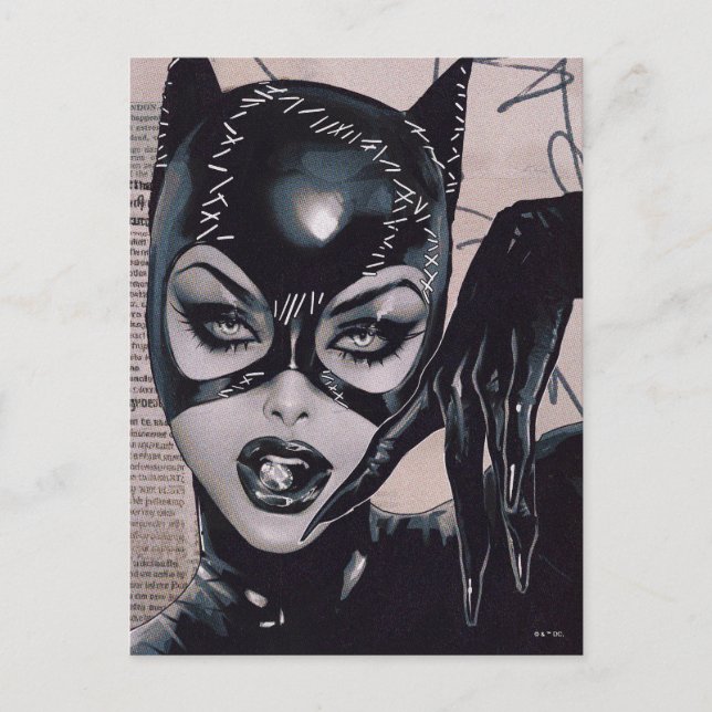 Catwoman #50 Sozomaika Cover Illustration Vykort (Framsida)