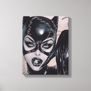 Catwoman #50 Sozomaika Omslagsillustration Canvastryck