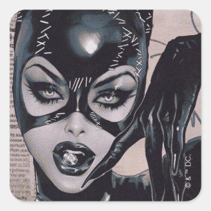 Catwoman #50 Sozomaika Omslagsillustration Fyrkantigt Klistermärke