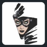 Catwoman The Claws Are Out Cover Illustration Fyrkantigt Klistermärke<br><div class="desc">Catwoman tears through the page in this awesome comic cover illustration! Capture this femme fatale on a graphic tee,  wall art print,  and many more custom Zazzle products perfect for gifting or treating yourself!</div>