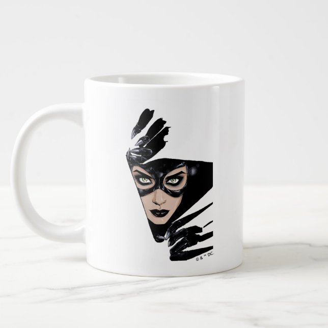 Catwoman The Claws Are Out Cover Illustration Jumbo Mugg (Vänster)