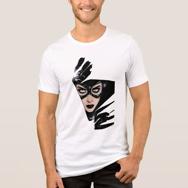 Catwoman The Claws Are Out Cover Illustration T Shirt (Framsida)