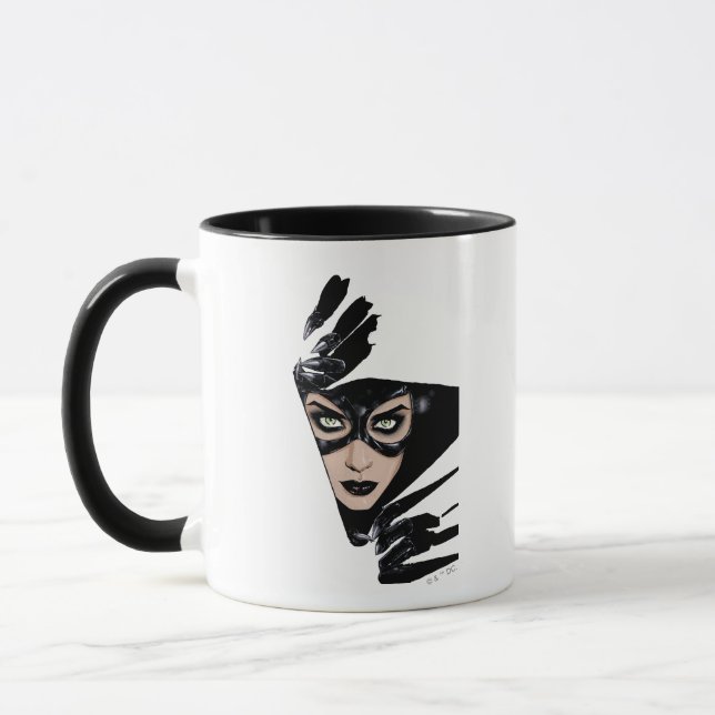 Catwoman The Claws Are Out Omslagsillustration Mugg (Vänster)