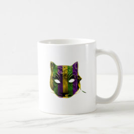 Catwomanen Mardi Gras maskerar Kaffemugg