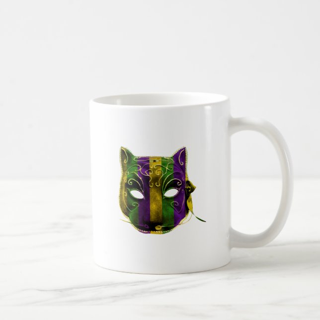 Catwomanen Mardi Gras maskerar Kaffemugg (Höger)