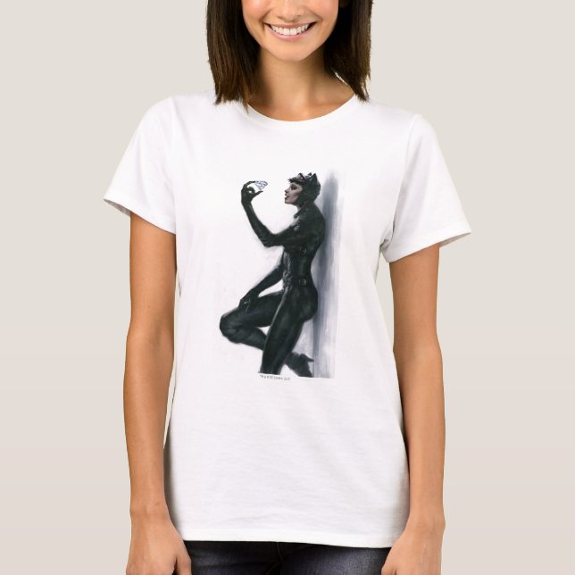 Catwomen Illustration T Shirt (Framsida)