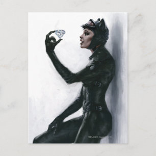 Catwomen Illustration Vykort