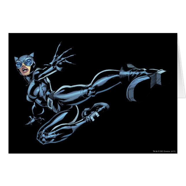 Catwomen kicks hälsningskort (Framsidan Horizontal)