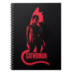 Catwomen Selina Kyle Cat Silhouette Anteckningsbok