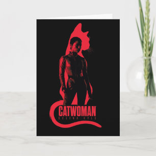 Catwomen Selina Kyle Cat Silhouette Kort