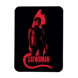Catwomen Selina Kyle Cat Silhouette Magnet