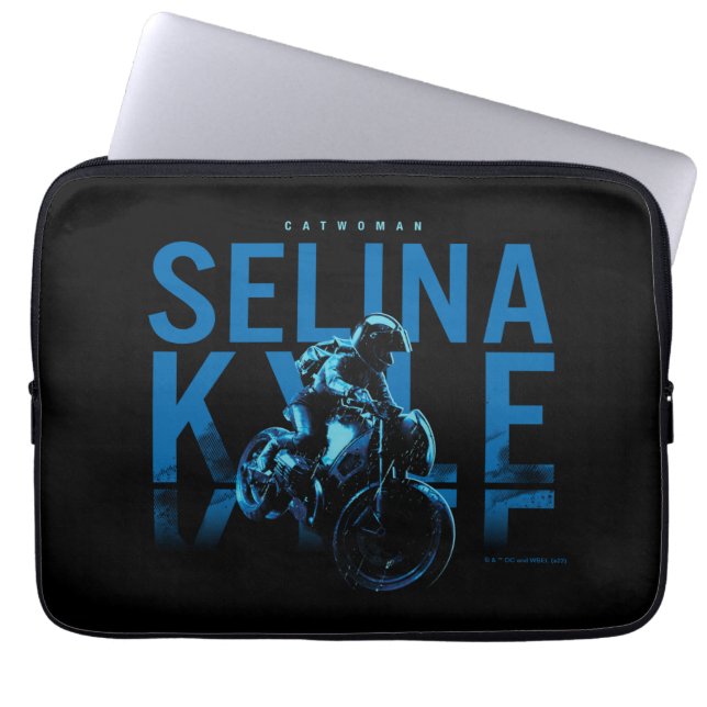 Catwomen Selina Kyle Motorcykel Laptop Fodral (Framsidan)