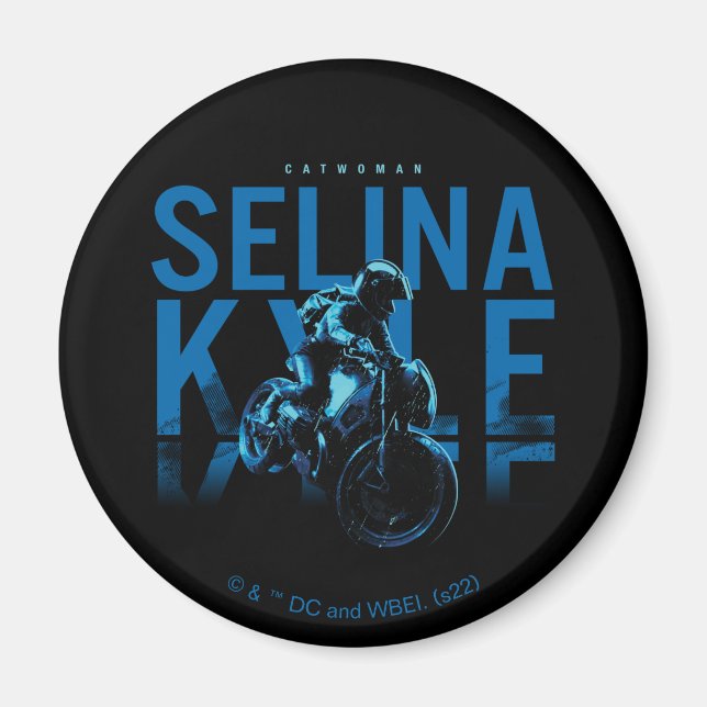 Catwomen Selina Kyle Motorcykel Magnet (Framsidan)